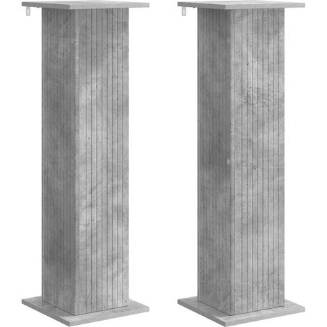 Maison Exclusive - Supporto per piante 2 pcs Grigio Cemento 30,5 x 30 x 100,5 cm
