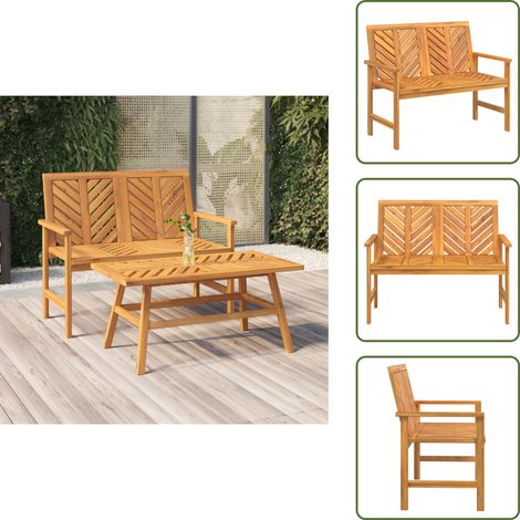 Panca in acacia - vidaXL Panca da Giardino 109 cm in Legno Massello di Acacia -