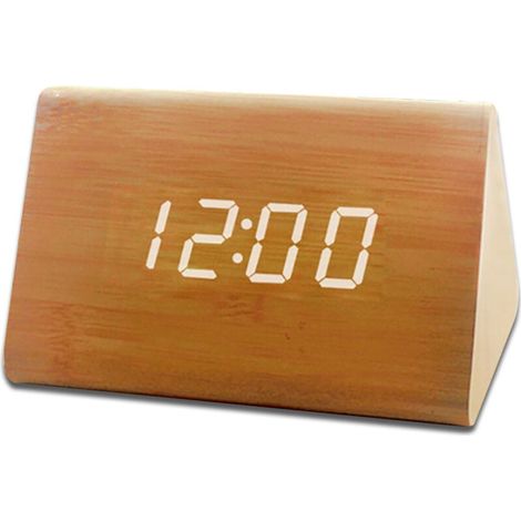 LED-Digitalwecker – Digitaler Tischwecker mit 3 Alarmen – USB-aufladbar – Einstellbare Helligkeit und Lautstärke – Klares Display für einfaches Aufwachen (1/4)