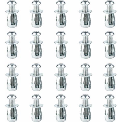 ( M4x20mm )20 Pièces Écrous à Pétales de Vis d'Expansion. M4x20mm Chevilles de Mur Creux pour la Décoration de la Maison et les Fixations Sur les Cavités et les Murs en Plaques de Plâtre