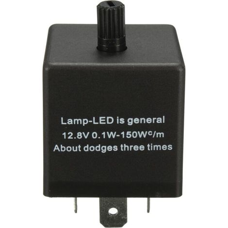12V 3-Pin Einstellbares LED-Blinkerrelais für Kfz-Blinker (1/4)