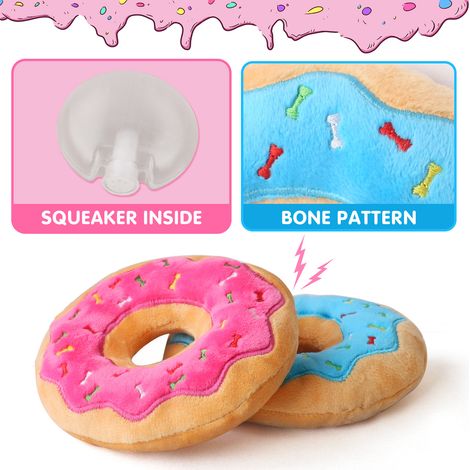 Ensemble de 2 accessoires pour animaux de compagnie, peluche d'anniversaire avec son puissant (1/4)