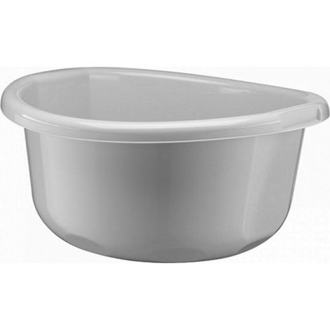 Selma 8 l, inodoro de plástico gris claro para cocina y baño