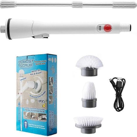 Brosse de nettoyage électrique rotative rechargeable sans fil pour salle de bain (1/5)