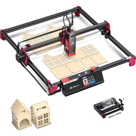 Découpeuse Laser CNC, Haute Vitesse, Écran Tactile, B, 10W (1/2)