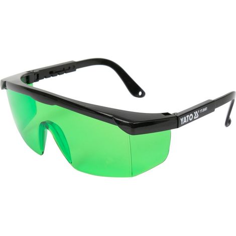 Lunettes vertes pour les travaux au laser