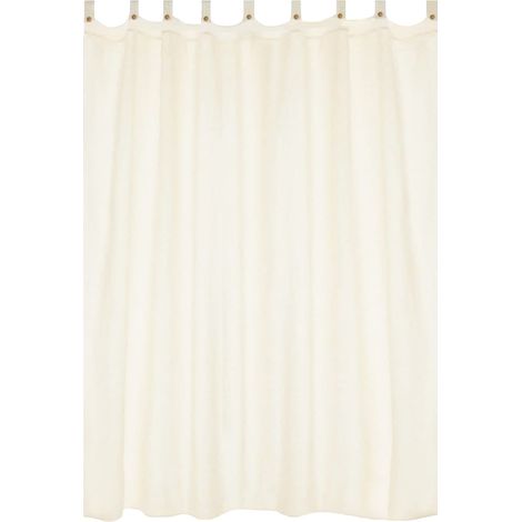 GLOUPIE Tenda Gazebo Telo Laterale da Esterno Colore Beige Dotata di Passanti e Chiusura con Bottone 140 x 280 cm