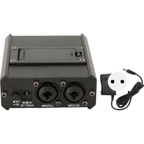 Amplificateur Casque 2 Canaux Compact pour Studio Scène, Alimentation 100‑240V Prise UE (1/5)