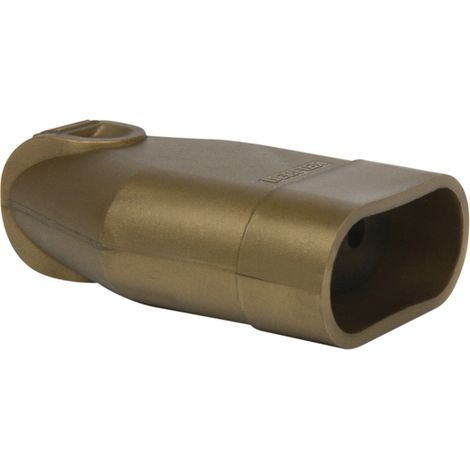 DEBFLEX - FICHE FEMELLE 2P 6A DROITE A COIFFE OR - 713480