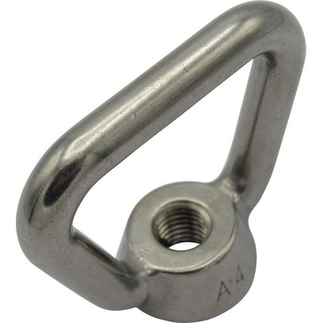 Stainless Steel Rectangular Eye Nut M10 (Rigging Deck Loop Rope) (1/5)