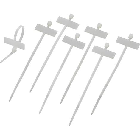 TRU COMPONENTS Leitermarkierer Beschriftungsfläche: 25 x 9 mm Natur 100 St.