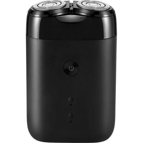 Rasoir électrique pour homme - Tête de rasage rotative à 2 lames flottantes, lavable et utilisable sur peau sèche ou humide pour la taille de la barbe (1/4)