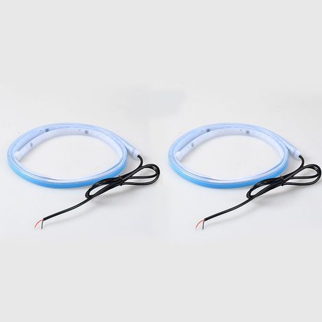 (2 pièces) Bande lumineuse LED d'avertissement d'ouverture de portière de voiture, 120 cm, décoration, lampe d'ambiance, accessoires de sécurité automobile, éclairage 12 V pour véhicules. (1/5)