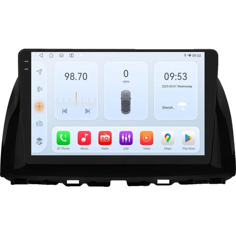 Autoradio, touchscreen, compatibilità con smartphone, compatibile con Mazda CX-5 2012-2015, B-8 core 4G 32G -QS2 (1/2)