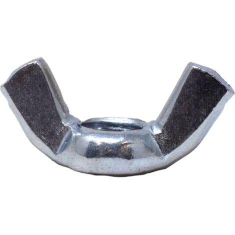 METALMATE Wing Nut Bright Zp M8 Box 25