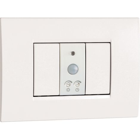 Rilevatore di Movimento Crepuscolare da Incasso Vemer VE770800 Sens Ir Bianco
