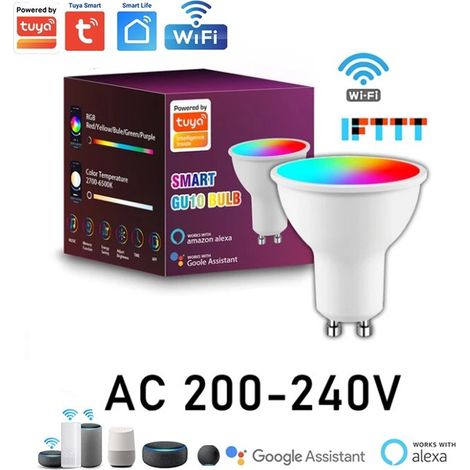 Tuya Faretto LED GU10 Smart WiFi e Bluetooth RGB+CCT 5W (1/5)