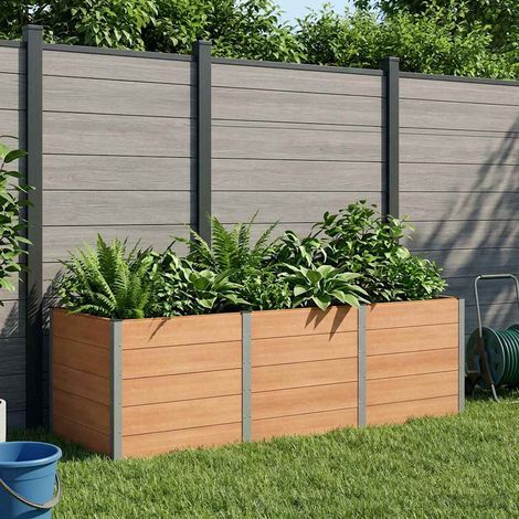 Teenpull – Hochbeet Braun 300 x 100 x 91 cm (1/5)