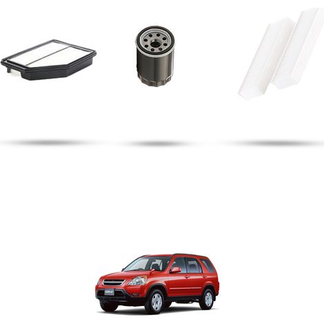 Kit tagliando 3 filtri compatibile con Honda CR-V II 2.2 CDTI 103kw dal 2005 (1/5)