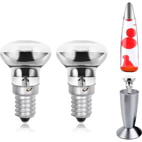 (2-Pack) 30W R39 E14 Ampoule Lampe Lave Ampoules Réflecteur SES Petite Vis Edison Ampoule Chauffante pour Lampe Lave, Blanc Chaud 2700K [Classe énergétique G] (1/5)