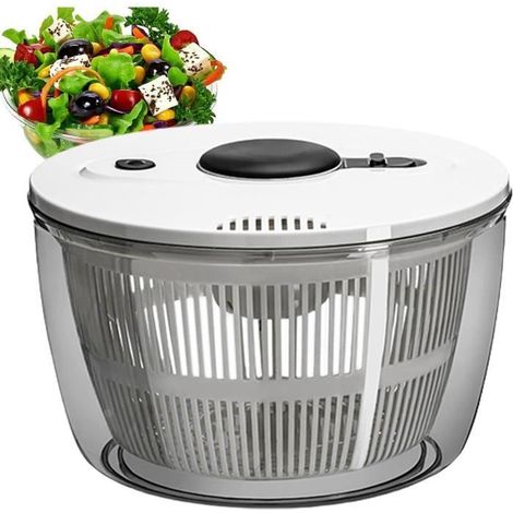 Essoreuse à Salade - Classic - 3/5L - Déshydratation Efficace - Résistant aux Hautes Températures (1/4)