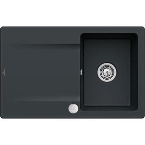 Tapis plat VB SP Silhouette 45 780x490mm, fil d'exception. IB réversible en TitanCeram Pure Black