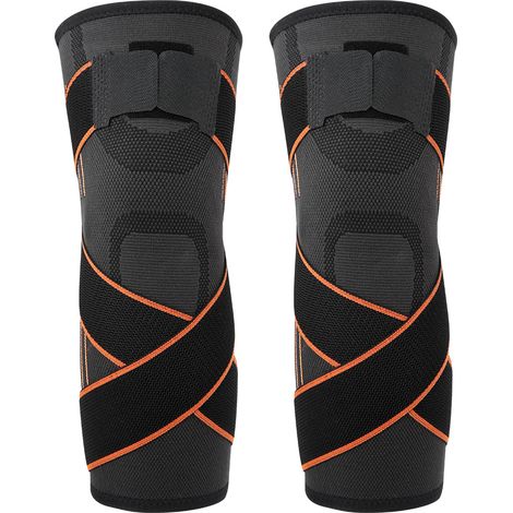 Genouillère De Basketball - Protection Et Chaleur Pour Sports Extérieurs - Matériau Nylon Et Spandex - Taille XL (1/5)