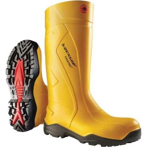 Botte de sécurité Dunlop Purofort+,S5 , Taille 39, jaune (1/5)
