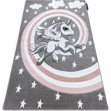 Kinderteppich PETIT PONY grau grey 80x150 cm