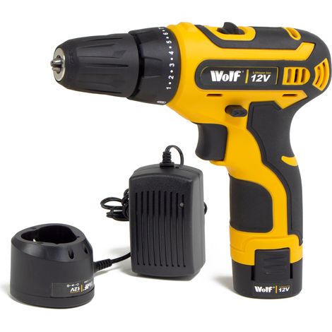 12V Drill Driver Wolf 17+1 Torque 17Nm 0-1500RPM LED Light Keyless (1/3)