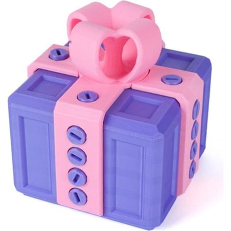 Boite Cadeau Vis 3D - Boite Puzzle Vis Sans Fin - Décoration Bureau Et Rangement Petit Objets - 1 Pièce (1/2)
