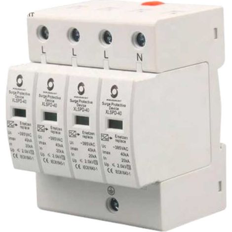 Protector sobretensiones transitorias 4 polos 20kA- 40kA 1,5 kV 385V AC (1/5)