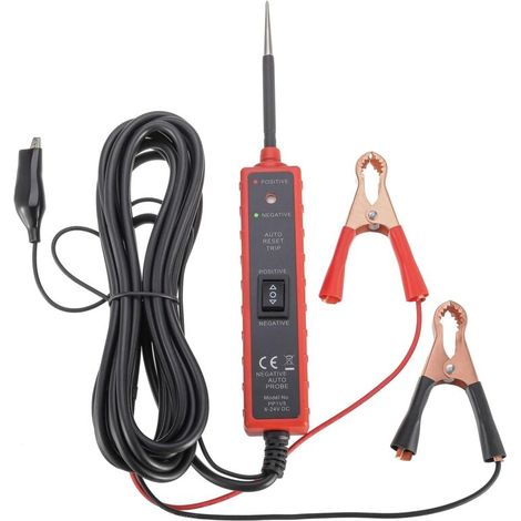 Kit de sonde de circuit d'alimentation,Testeur de fonctionnement pour voiture 6-24V, Avec lumière LED,Détecteur de Circuit,testeur de tension,testeur électrique de lumière de test de système (1/5)