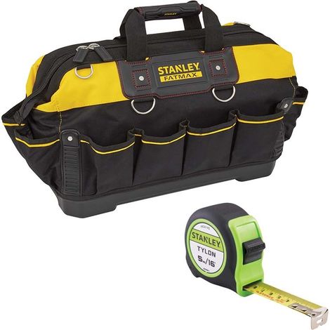 Stanley FatMax Heavy Duty Tool Bag Hard Base and 5m Tylon Tape Measure STA193950 (1/5)
