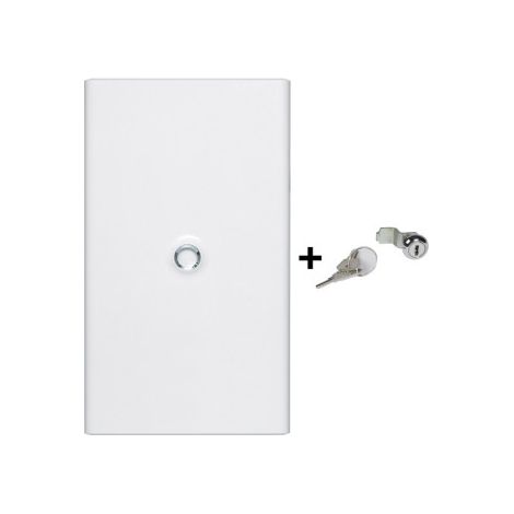 Legrand - Drivia - Porte Blanche + Serrure - 18 Modules - 4 Rangu00e9es - Ref. : 401234+401391 (1/5)