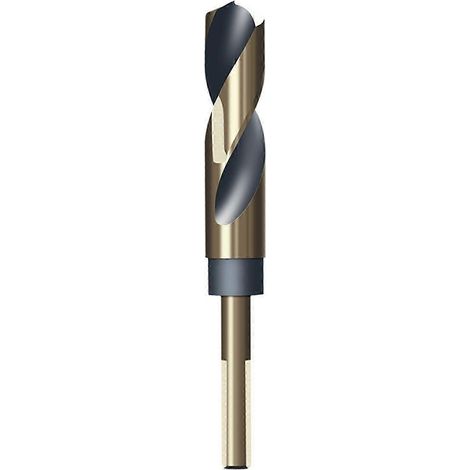 Foret hélicoïdal portable (22 mm) 12-35 mm, queue ronde HSS, forets à queue réduite, pour le travail des métaux professionnel et les projets de métallurgie. (1/5)