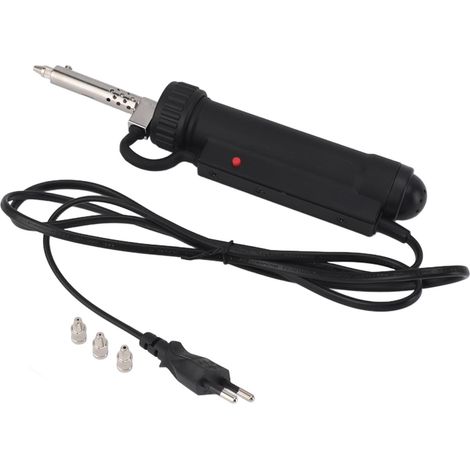 Ventouse à dessouder 30 W, pompe à dessouder, outil d'extraction par le vide électrique portable pour la réparation de soudures, prise européenne noire 220 V (1/5)