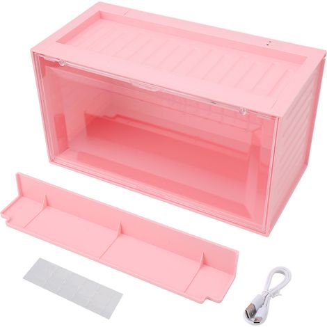 boîte de rangement-Boîte de Présentation pour Figurines avec Fonction Lumière 2 Étages Mini Box pour Collection (1/5)