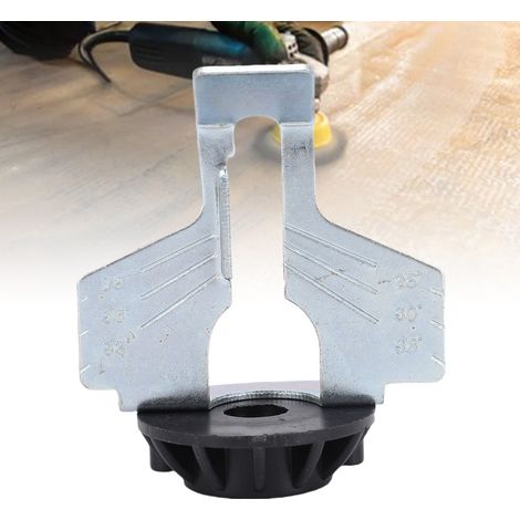 Kit d'affûtage pour chaîne de tronçonneuse avec guide d'angle et 15 pierres de meulage - ABS et métal - 5 guides + 5 clés - 265g (1/5)