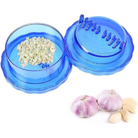 Presse-ail manuelle, hachoir à ail en plastique, outils de cuisine pour restaurant (1/4)