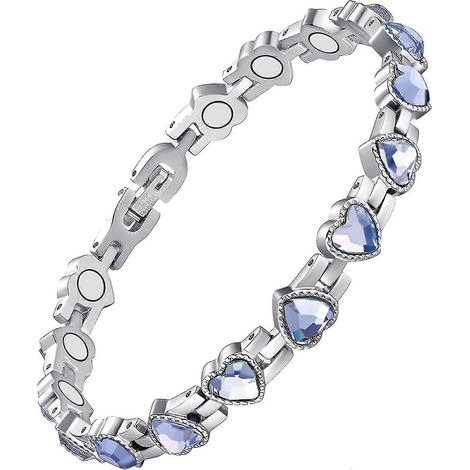 Bracelet magnétique thérapeutique de drainage lymphatique pour femmes, soulagement de l'arthrite et des articulations, en acier titane, détoxification lymphatique magnétique (1/5)