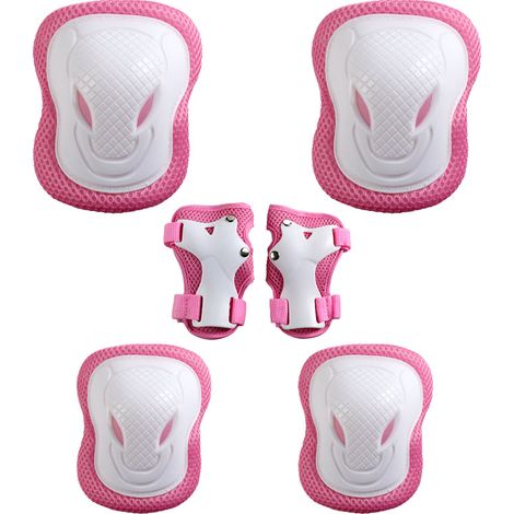 Lot de 6 genouillères pour enfants, genouillères et coudières, protège-poignets pour R (1/4)