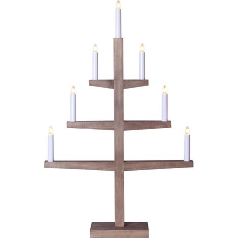 Candy Decoration Candle Stand Tripp E10 7x3W Brown L: 49cm B: 10 cm H: 77 cm avec interrupteur de câble (1/4)
