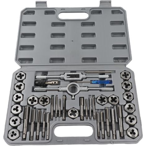 40 Pièces Kit Taraudage Acier Allié avec Jauge de Filetage (1/5)