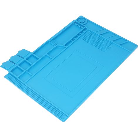Tapis de Réparation Silicone Résistant à la Chaleur Antistatique Magnétique pour Maintenance Soudure (1/5)
