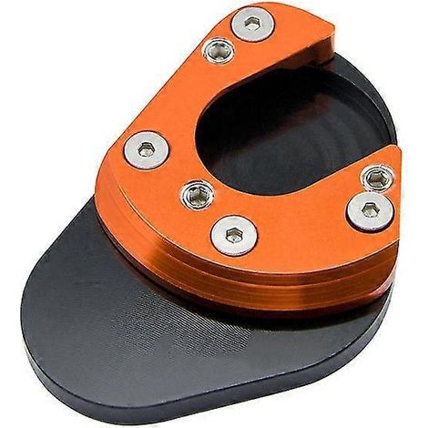 Motorrad-Fußständerplatte für KTM RC125, RC390, 125, 200, 390 Duke, 690 Duke IV, 990 SMT Adventure, 1190 Adventure – Orange/Schwarz (1/5)