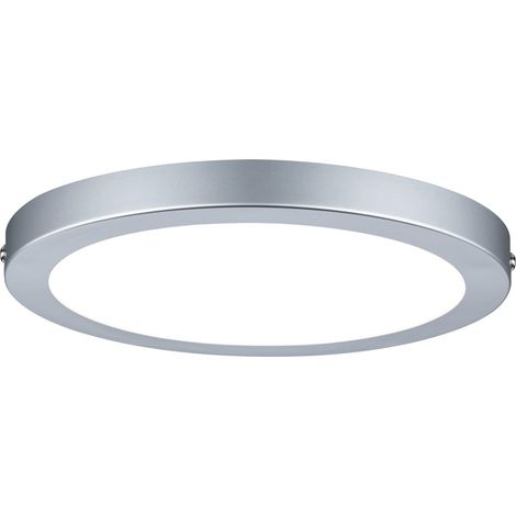 Panneau LED Atria rond incl. 1x15 watts éclairage de plafond Chrome mat plafonnier plastique éclairage de salon 4000 K (1/5)