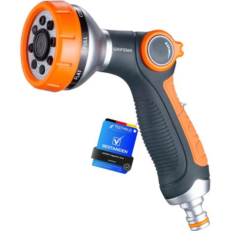 GE1303 Garden Spray Gun 8 Adjustable Models Multifunctional Sprayer with Controllable Water Flow Car Wash Yard Cleaning Amazon Exclusive (1/5)