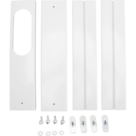4 pièces Kit de fenêtre de climatiseur portable 16.9 à 55 pouces panneaux d'étanchéité de fenêtre réglables pour bureau à domicile