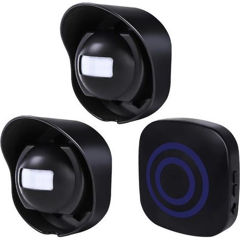 Wireless lane alarm with 2 transmitters and 1 receiver, with sensor and a transmission range of 100 meters. (1/5)
